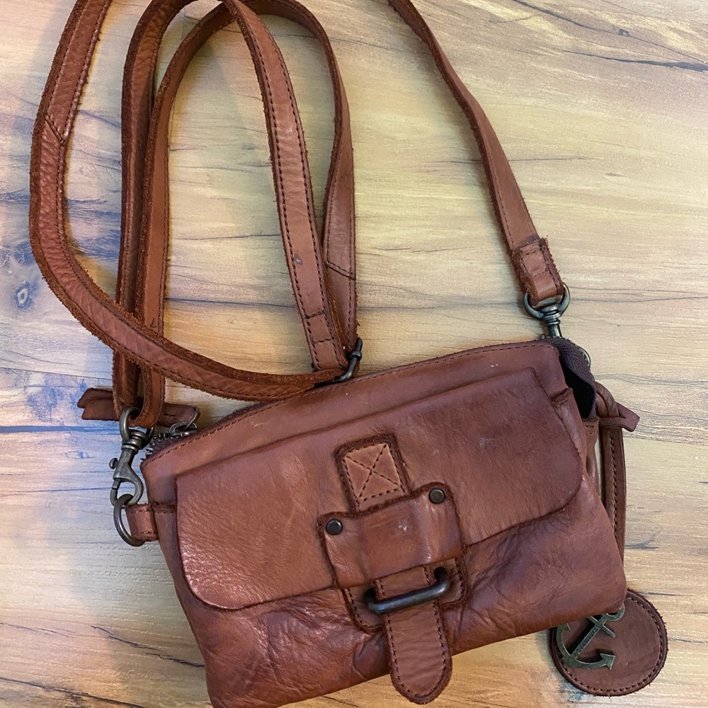 Harbour & 2nd Brown Leather Crossbody / Belt Waist Bag